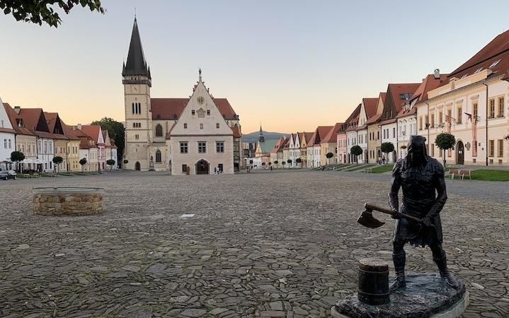 Magical sunset in Bardejov / photo by Peter Blazicek